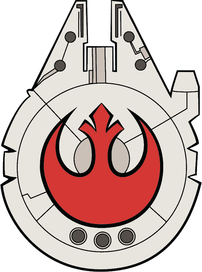 Millennium Falcon Rebel - Halcon Milenario Tattoo - Transparent PNG Free Download | PNGio