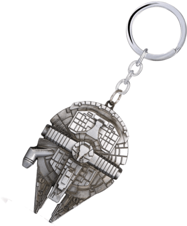 Star Wars Millennium Falcon Keychain - Star Wars Logo (2-pack) Auto/home/boat Keychain W/gift - Transparent PNG Free Download | PNGio