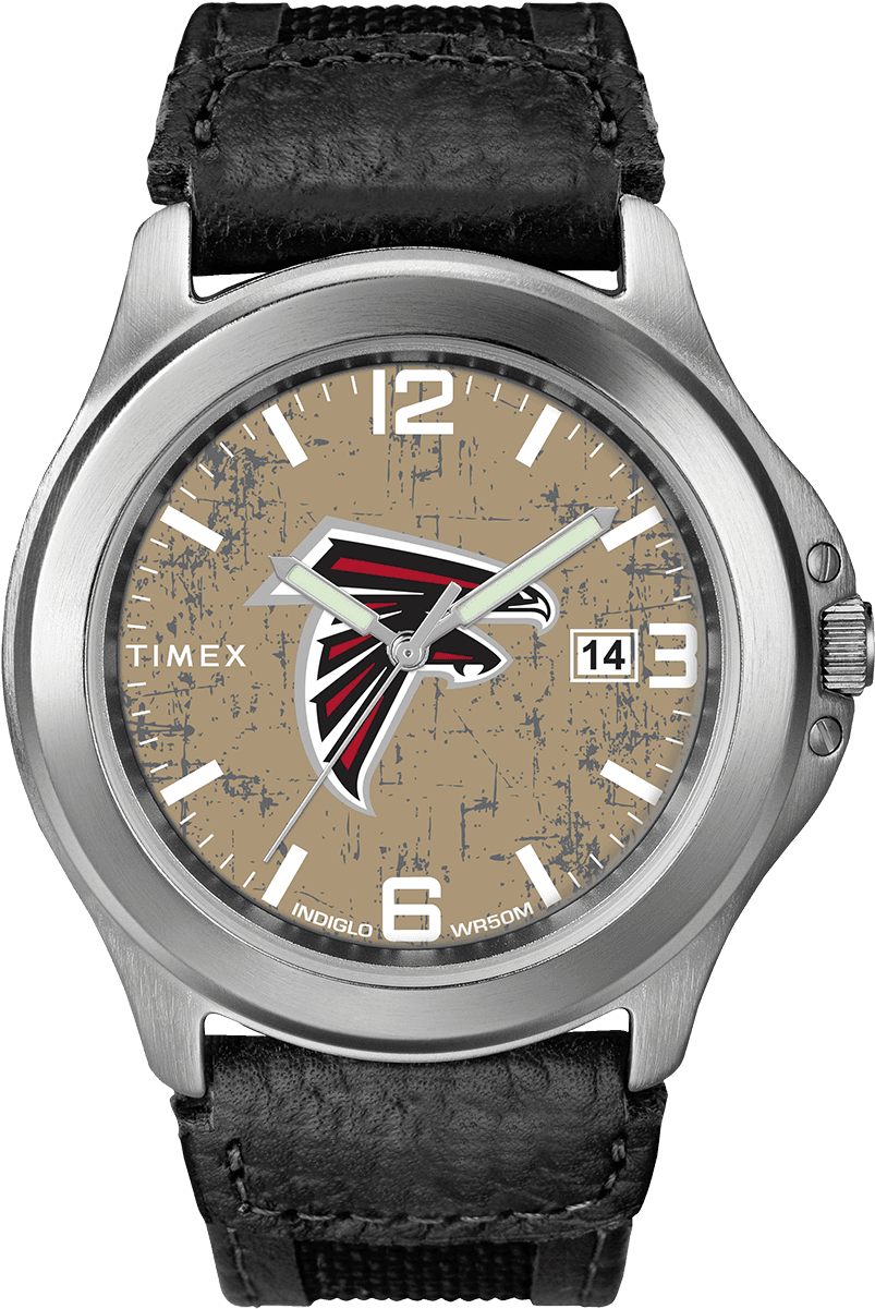 Old School Atlanta Falcons - Timex Expedition With Gray Dial - Transparent PNG Free Download | PNGio