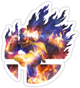 Captain Falcon Knee Wallpaper Jp-3 ۼ Portfolio ۼ - Super Smash Bros (nintendo Wii U, Dvd-rom) - Transparent PNG Free Download | PNGio