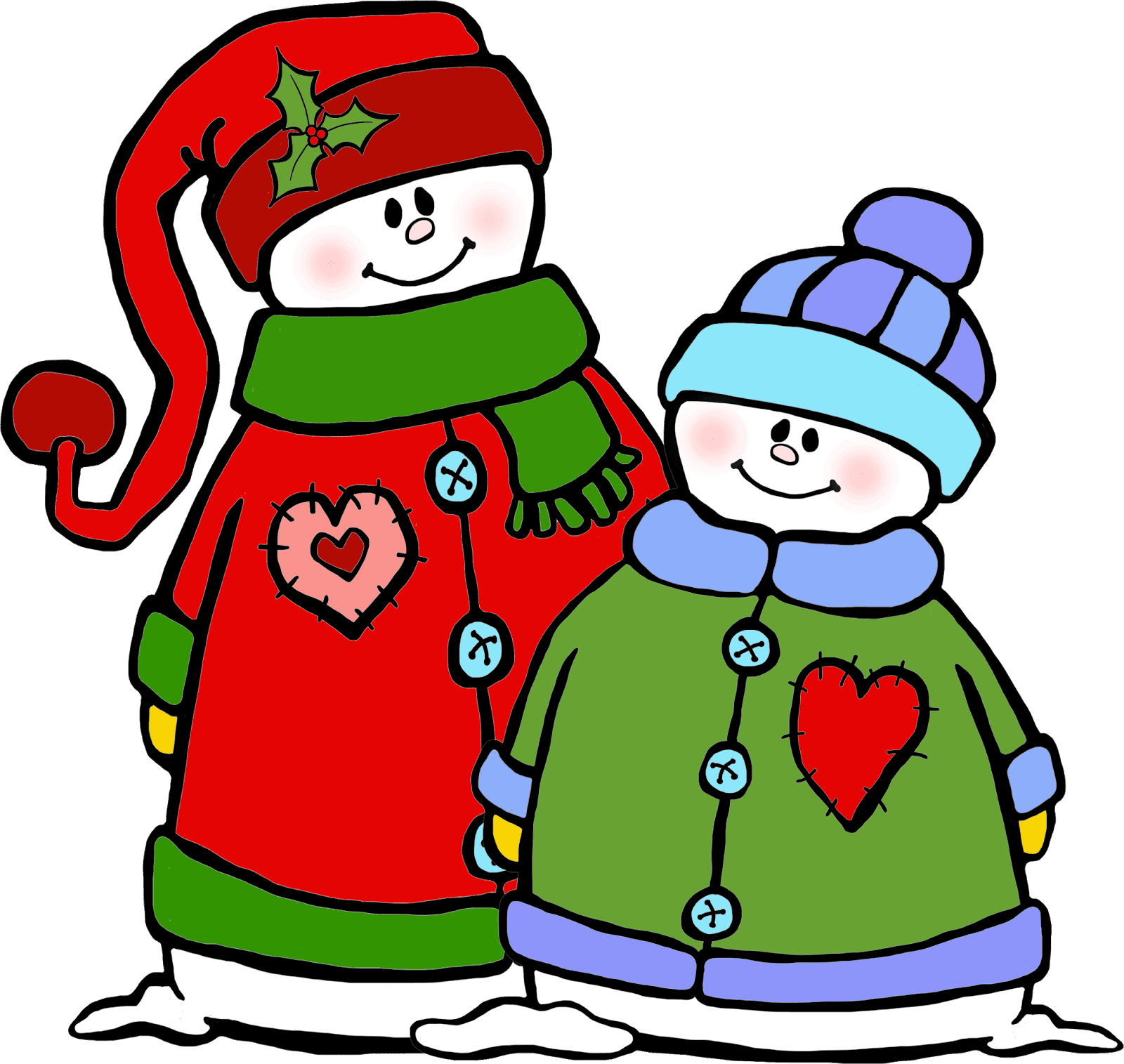 Whimsy Workshop Teaching - Two Snowman Clip Art - Transparent PNG Free Download | PNGio