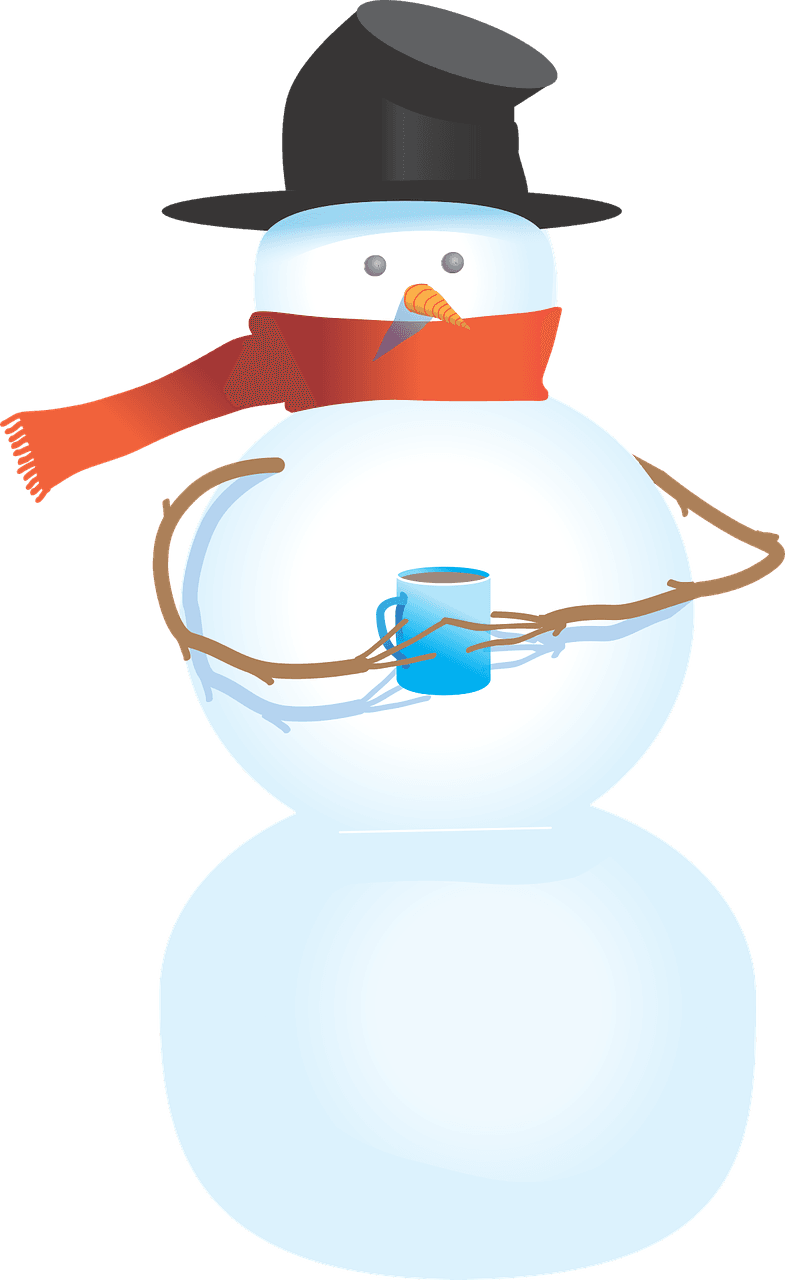 Snowman Free To Use Clipart - Snowman Holding A Cup - Transparent PNG Free Download | PNGio