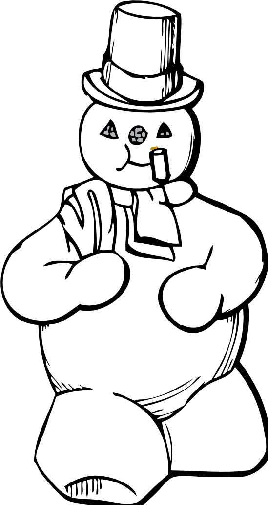 Snowman Black And White Black And White Christmas Clip - Snowman Clip Art - Transparent PNG Free Download | PNGio