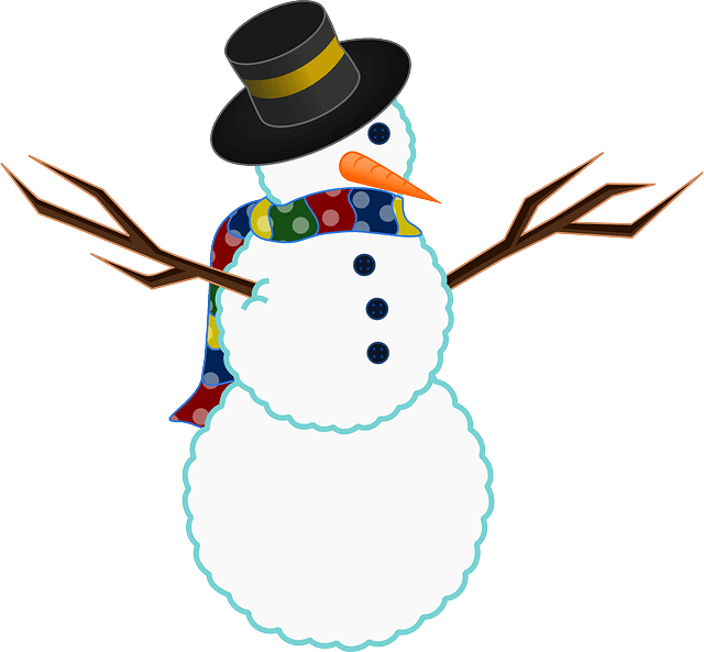 Winter, Snow, Twigs, Buttons, Carrot, Scarf - Snowman Free Clip Art - Transparent PNG Free Download | PNGio