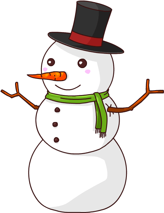 Cartoon Snowman No Background - Transparent PNG Free Download | PNGio
