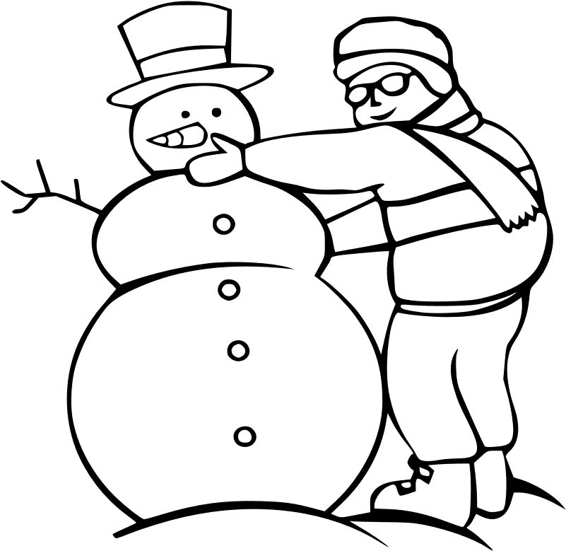 Making A Snowman - Making Snowman Drawing - Transparent PNG Free Download | PNGio