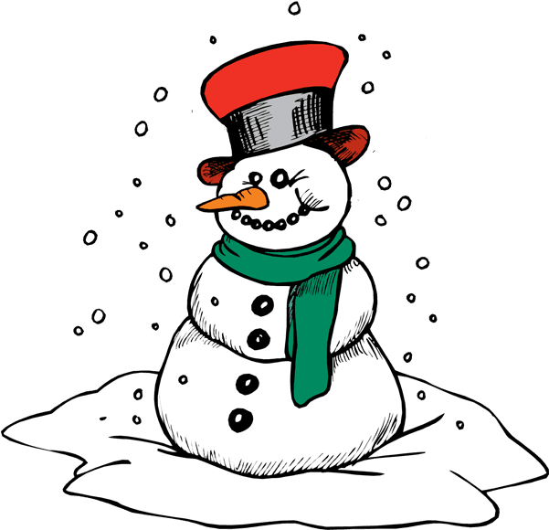 Free Snowman Clipart - Snowman Coloring Pages - Transparent PNG Free Download | PNGio