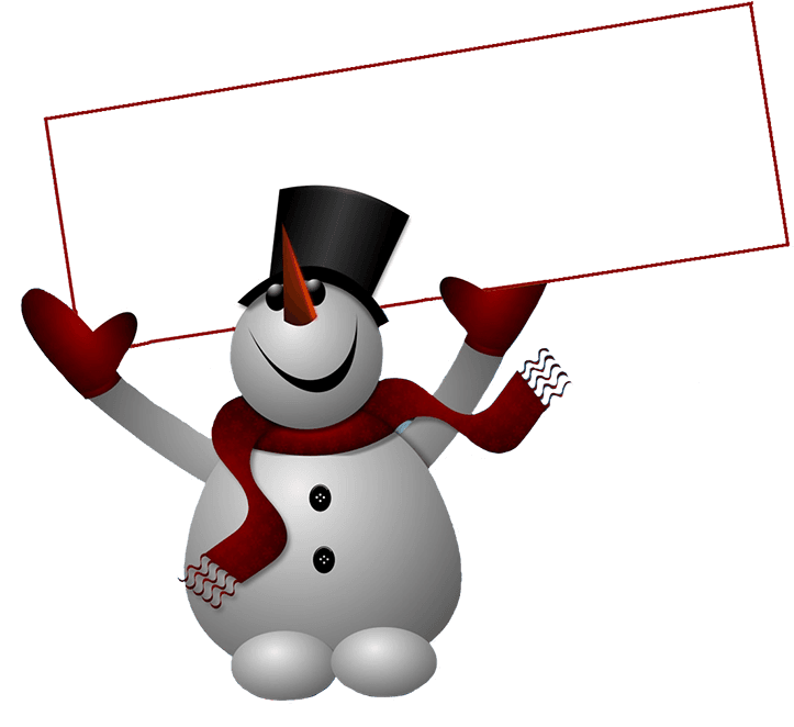 Snowman Clipart - Merry Christmas Winter Snowman. Banner - Transparent PNG Free Download | PNGio