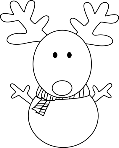 Black And White Reindeer Snowman Clip Art Black And - Cartoon Snowman Black And White - Transparent PNG Free Download | PNGio