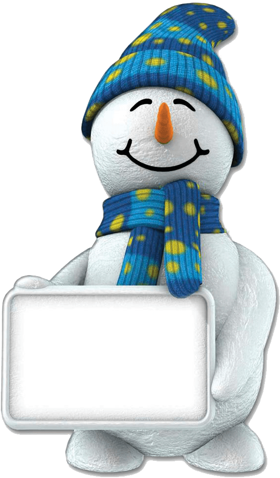 Snowman - Display Sense Snowman With Sign Cardboard Cut Out - Transparent PNG Free Download | PNGio