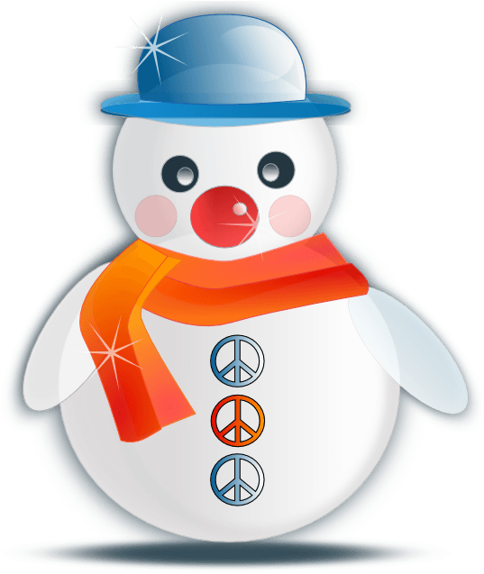 Snowman Glossy Christmas Xmas Peace Symbol Sign Coloring - Christmas Symbols Snowman - Transparent PNG Free Download | PNGio