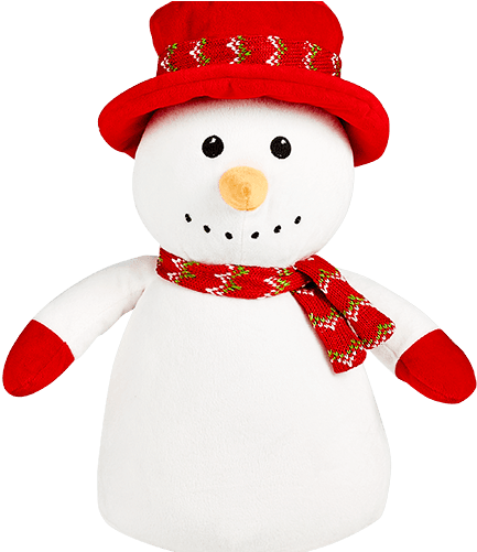 Snowman Cubbie Embroidered With Your Special Message - Baby's First Christmas, Snowman In A Top Hat - Transparent PNG Free Download | PNGio