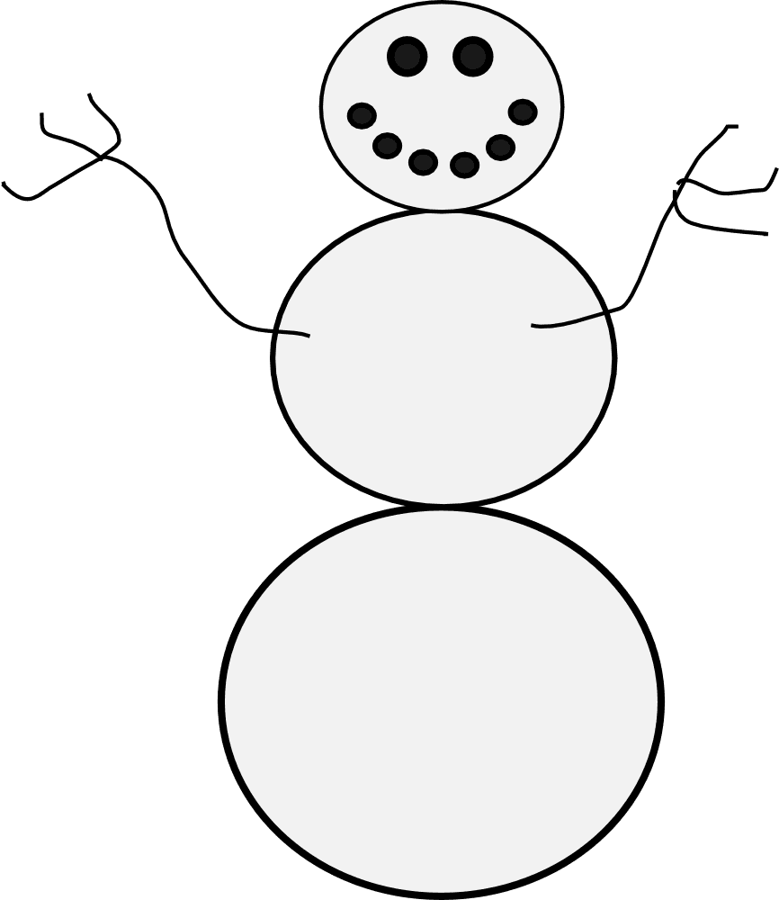 Clip Art - Snowman With No Buttons - Transparent PNG Free Download | PNGio