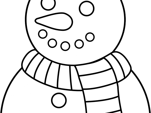 Snowman Clipart Outline - Snowman Clip Art Black And White - Transparent PNG Free Download | PNGio