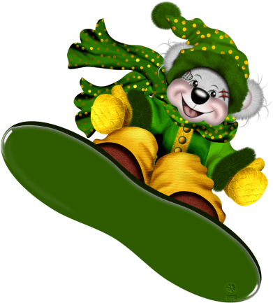 Creddy Teddy And Xmas Snowman - Happy New Year Glitter - Transparent PNG Free Download | PNGio