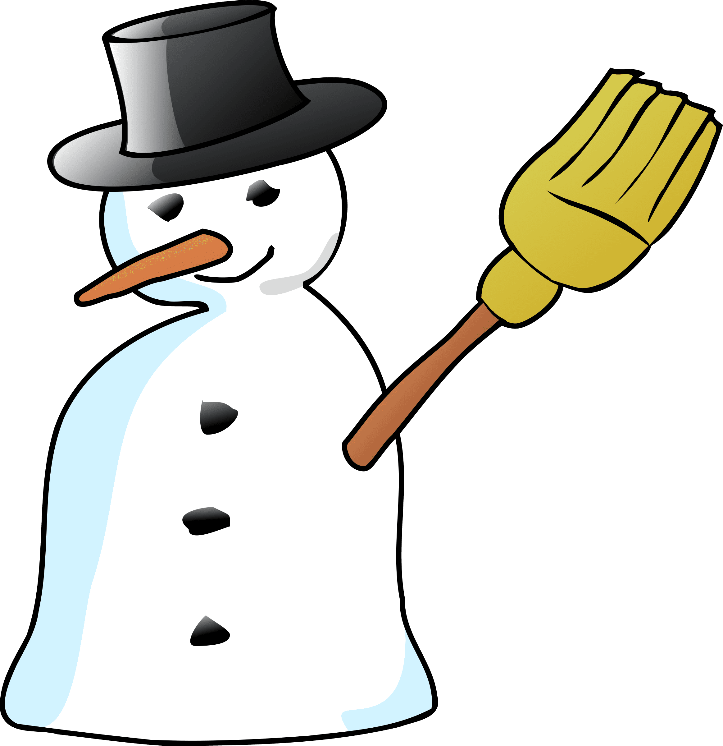 Snowman Hat Broom Carrot Stick Transparent Image - Snowman Hat Broom Carrot Stick Transparent Image - Transparent PNG Free Download | PNGio