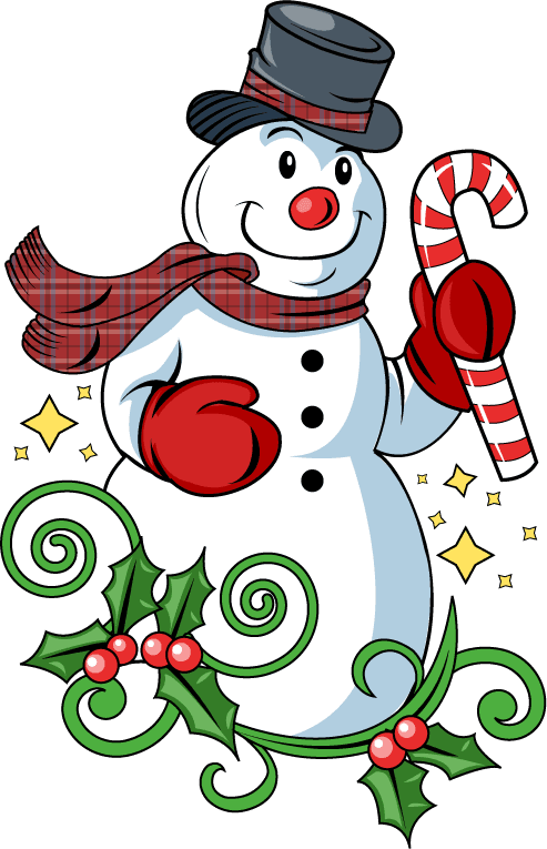 Holiday Snowman Clip Art Free Clipart Images - Christmas Free Clip Art - Transparent PNG Free Download | PNGio