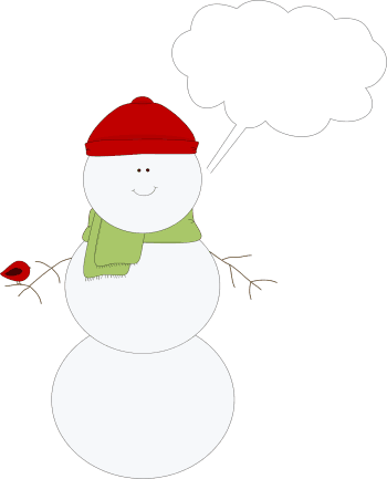 Christmas Snowman Callout Clip Art - Illustration - Transparent PNG Free Download | PNGio