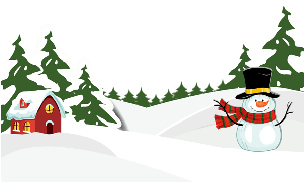 Snowy Ground With Snowman Png Clipart Image - Christmas Day - Transparent PNG Free Download | PNGio