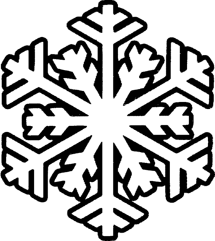 Snowflake With Smile Snowman Coloring Pages - Christmas Snowflakes Coloring Pages - Transparent PNG Free Download | PNGio