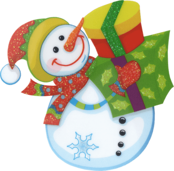 Bonhomme De Neige Et Cadeaux - Cartoon - Transparent PNG Free Download | PNGio
