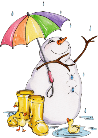 Snowman - Rain Rain Go Away - Transparent PNG Free Download | PNGio