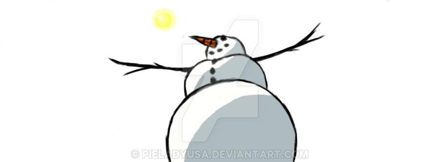 Perspective Snowman By Pieladyusa - Cartoon - Transparent PNG Free Download | PNGio