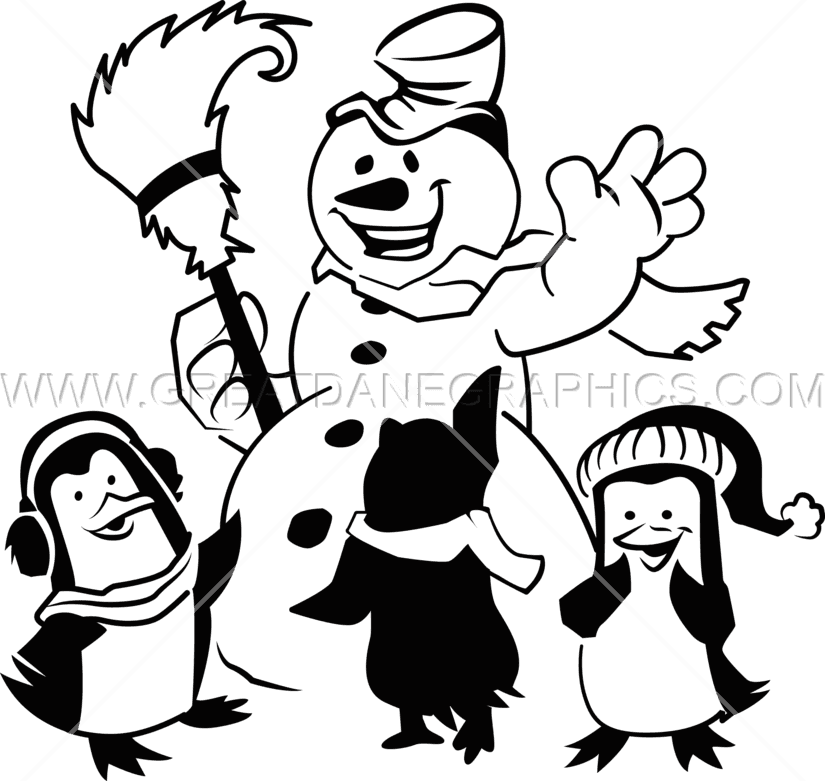 Snowman & Penguins - Snowman & Penguins - Transparent PNG Free Download | PNGio