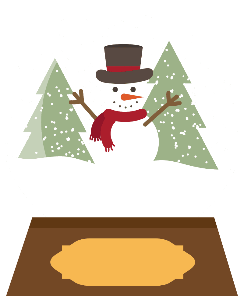 This Is A Sticker Of A Snowman In A Snow Globe - Snow Globe - Transparent PNG Free Download | PNGio
