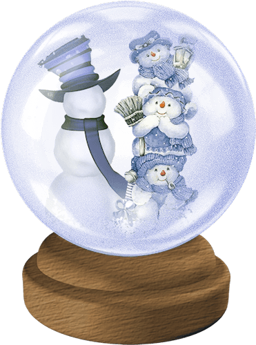 Transparent Christmas Snowglobe With Snowmans Clipart - Christmas - Transparent PNG Free Download | PNGio