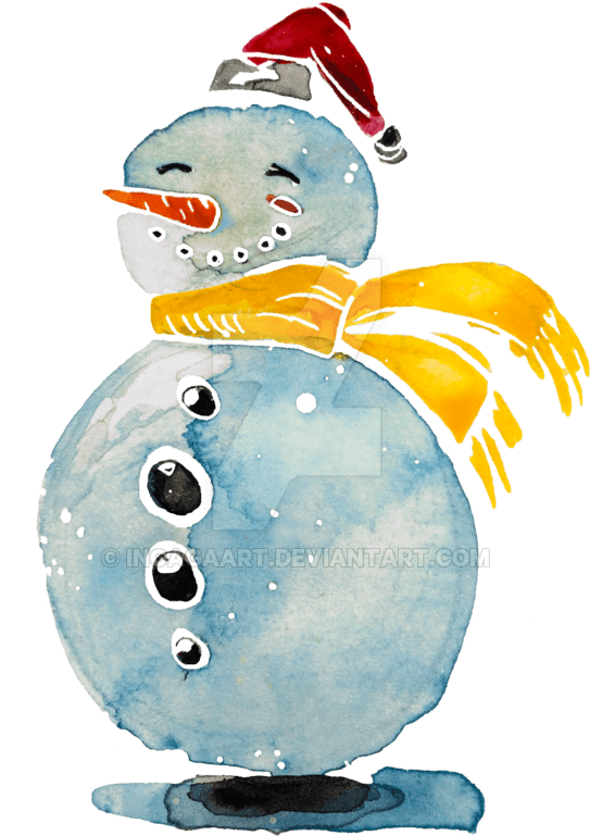 Graphic Transparent Download Snowman Illustration By - Snowman Watercolor Clipart Png - Transparent PNG Free Download | PNGio