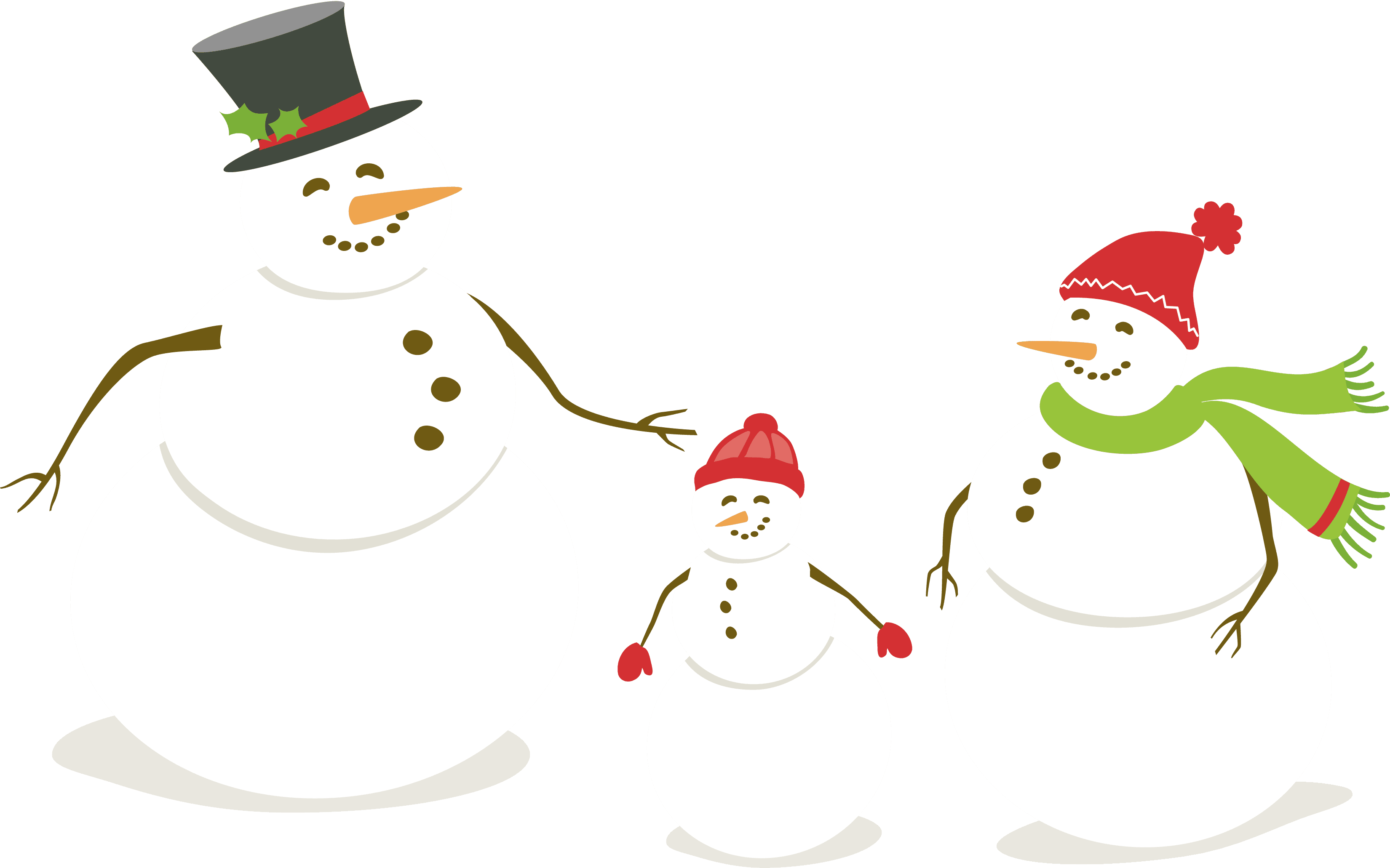 White Snowman Family - Snowman Family Png - Transparent PNG Free Download | PNGio