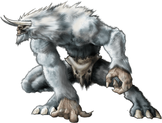 Yeti / Abominable Snowman With Pal Bigfoot Underneath - Snow Yeti - Transparent PNG Free Download | PNGio