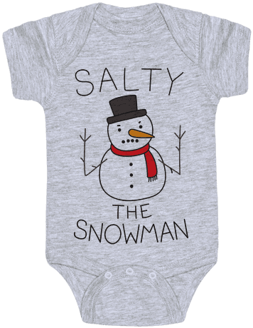 Salty The Snowman Baby Onesy - Feminist Baby Clothes - Transparent PNG Free Download | PNGio