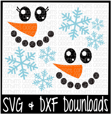 Snowman * Snowgirl * Snowflakes Cutting File By Corbins - Just Down Right Awesome - Transparent PNG Free Download | PNGio