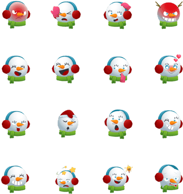 Snowman Emoji Animated - Transparent PNG Free Download | PNGio