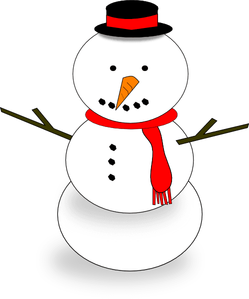 Snowman Clip Art At Clker Com Vector Clip Art Online - Muñeco De Nieve De Plastilina - Transparent PNG Free Download | PNGio