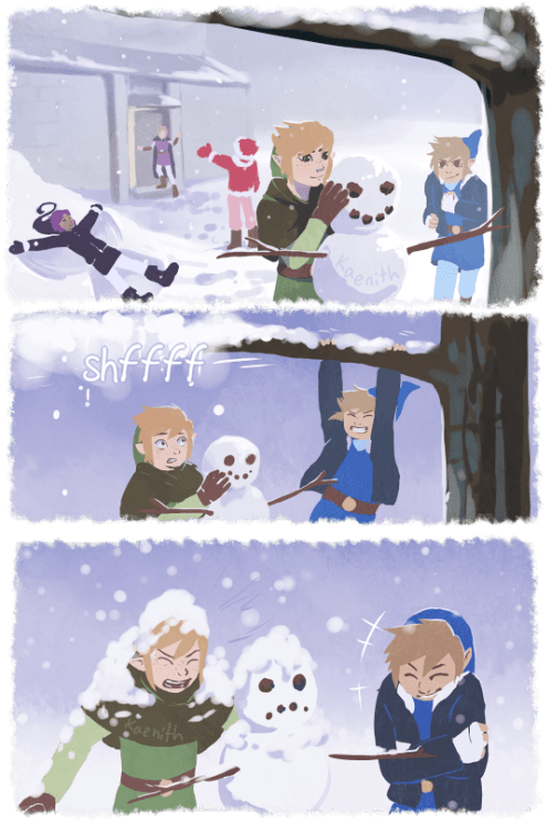 Really Blue, You Even Made The Snowman Sad Plus Shadow - Swords Adventures Vio Shadow Loz Fsa Comic - Transparent PNG Free Download | PNGio