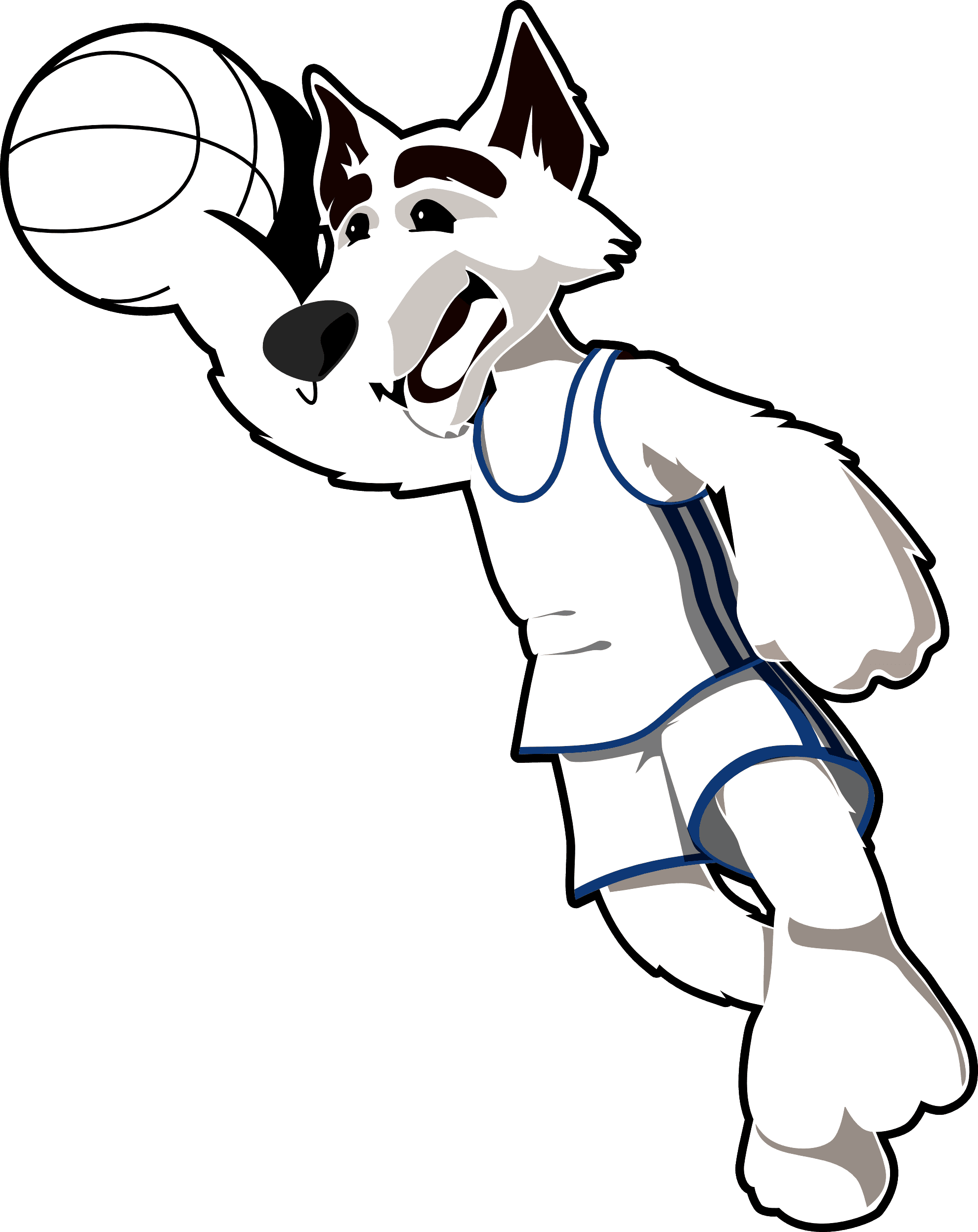 Wolf Clipart Black And White Clipart Panda Free Clip Art Black And White Basketball Free Transparent PNG Clipart Images Download. - Transparent PNG Free Download | PNGio
