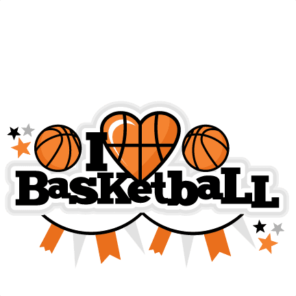 I Heart Basketball Title Scrapbook Cut File Cute Clipart Cute Basketball Clip Art Free Transparent PNG Clipart Images Download. - Transparent PNG Free Download | PNGio