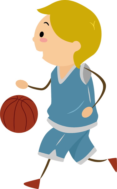 Boy Playing Basketball Kids Sticker Basketball Moves Free Transparent PNG Clipart Images Download. - Transparent PNG Free Download | PNGio