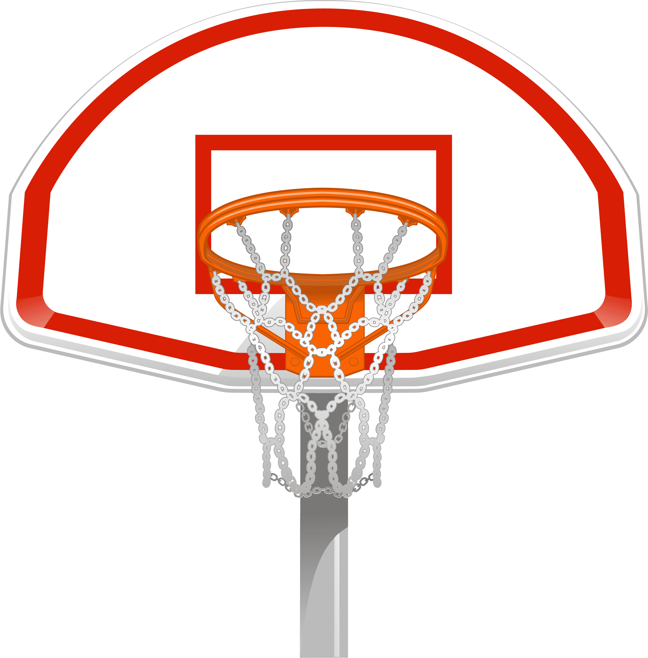 Wall Art Basketball Goal Front View Wall Decals Removable Front View Basketball Goal Free Transparent PNG Clipart Images Download. - Transparent PNG Free Download | PNGio