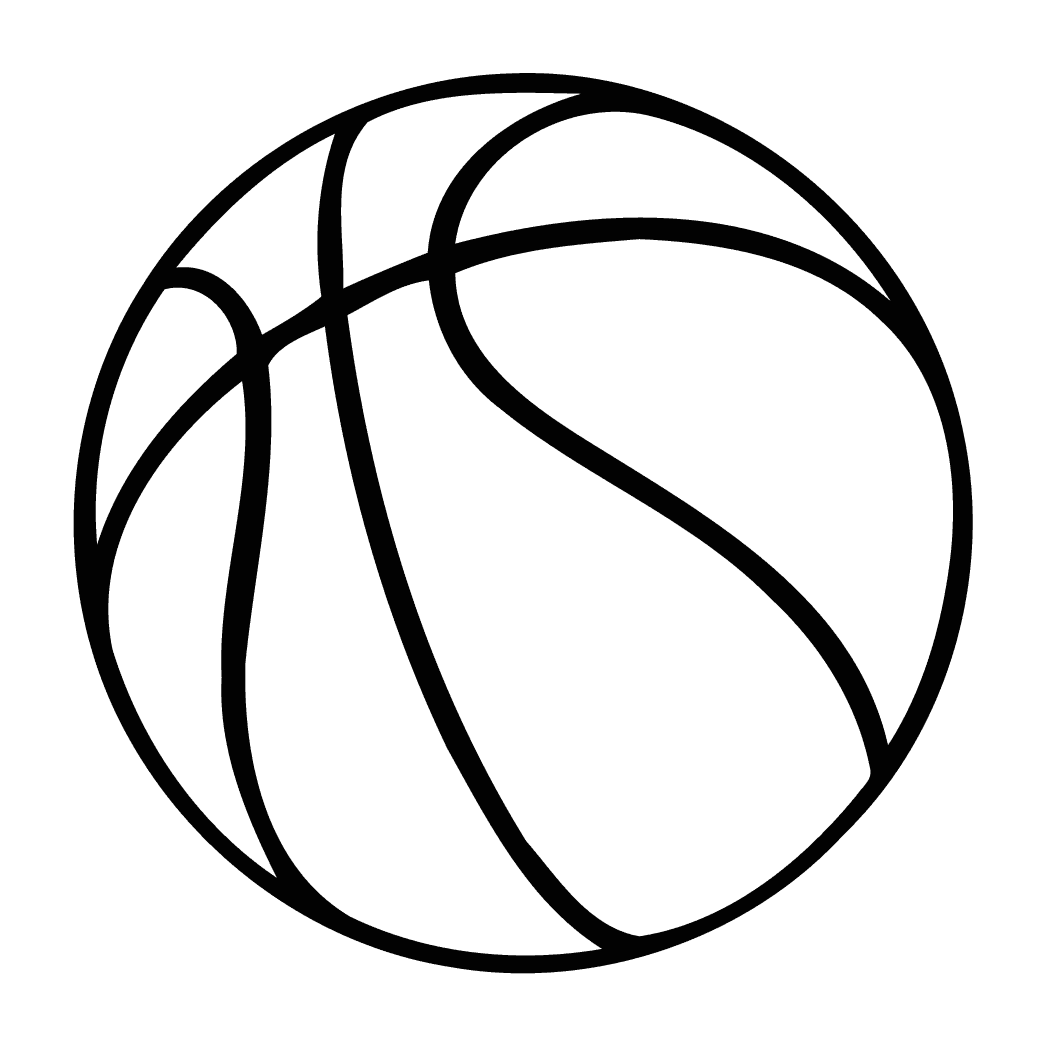 Basketball Decal Outline Of A Basketball Free Transparent PNG Clipart Images Download - Transparent PNG Free Download | PNGio