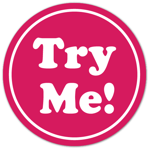 Try Me White On Pink Circle Stickers Basketball Logo Social Media Free Transparent PNG Clipart Images Download - Transparent PNG Free Download | PNGio