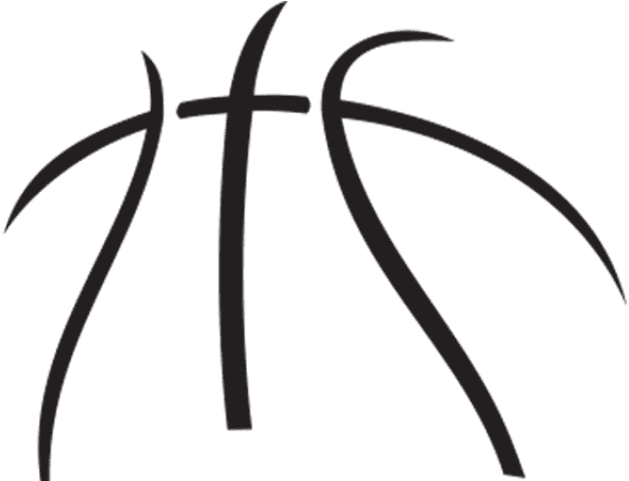 Volleyball Clipart Lace Basketball Team Logo Black And White Free Transparent PNG Clipart Images Download - Transparent PNG Free Download | PNGio