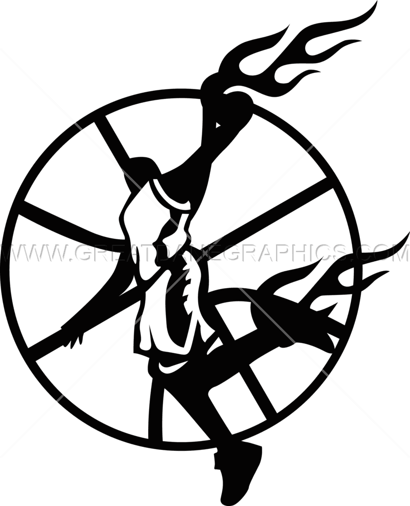 Basketball Fire Dunk Black And White Fire Basketball Free Transparent PNG Clipart Images Download - Transparent PNG Free Download | PNGio