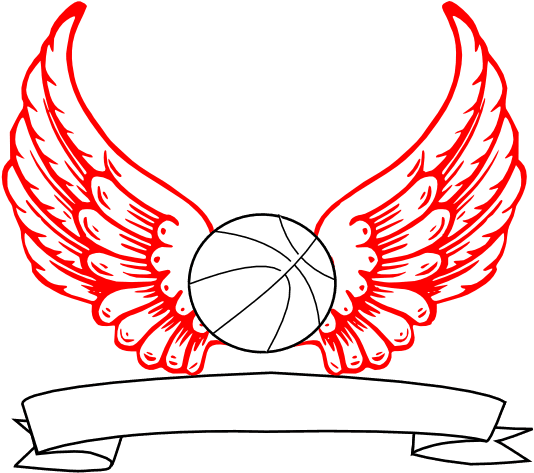 Basketball Angel Wings Clip Art At Clker - Angel Wings - Free Transparent PNG Clipart Images Download. ClipartMax.com - Transparent PNG Free Download | PNGio