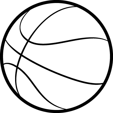 Basketball Outline Wall Kids Sticker - Balon De Basket Dibujo - Free Transparent PNG Clipart Images Download. ClipartMax.com - Transparent PNG Free Download | PNGio