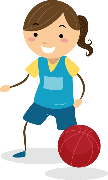 Girl Basketball Kids Sticker - 2nd Grade Math Learning Games: Fractions | Math Worksheets - Free Transparent PNG Clipart Images Download. ClipartMax.com - Transparent PNG Free Download | PNGio