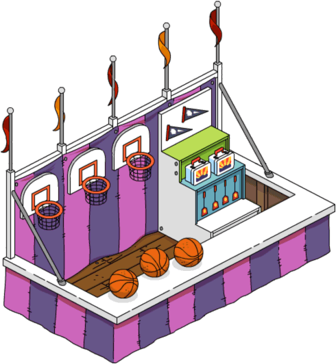 Basketball Game - Simpsons Tapped Out Krustyland Games - Free Transparent PNG Clipart Images Download. ClipartMax.com - Transparent PNG Free Download | PNGio